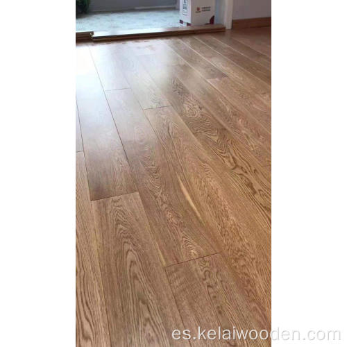 parquet de madera maciza de roble gris pisos de madera dura